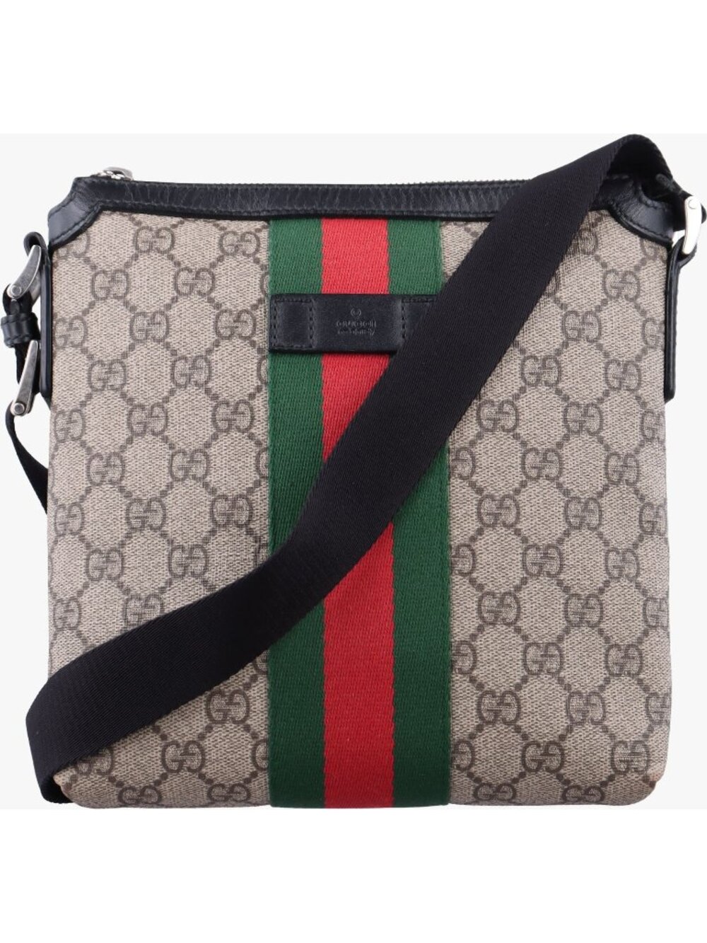 Gucci Web GG Supreme Messenger Beige Multicolor